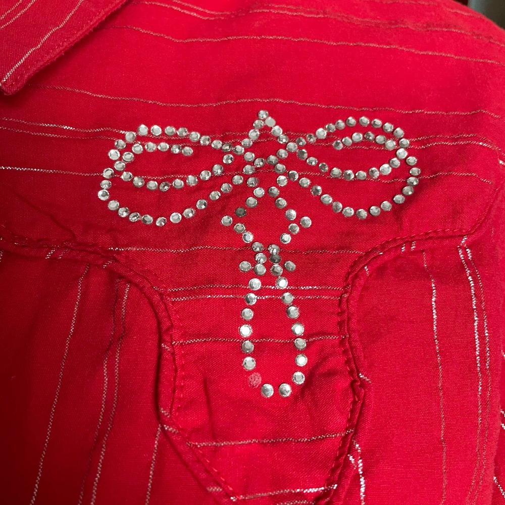 Rough Rider Rhinestone Button Down Size L - Picture 5 of 12